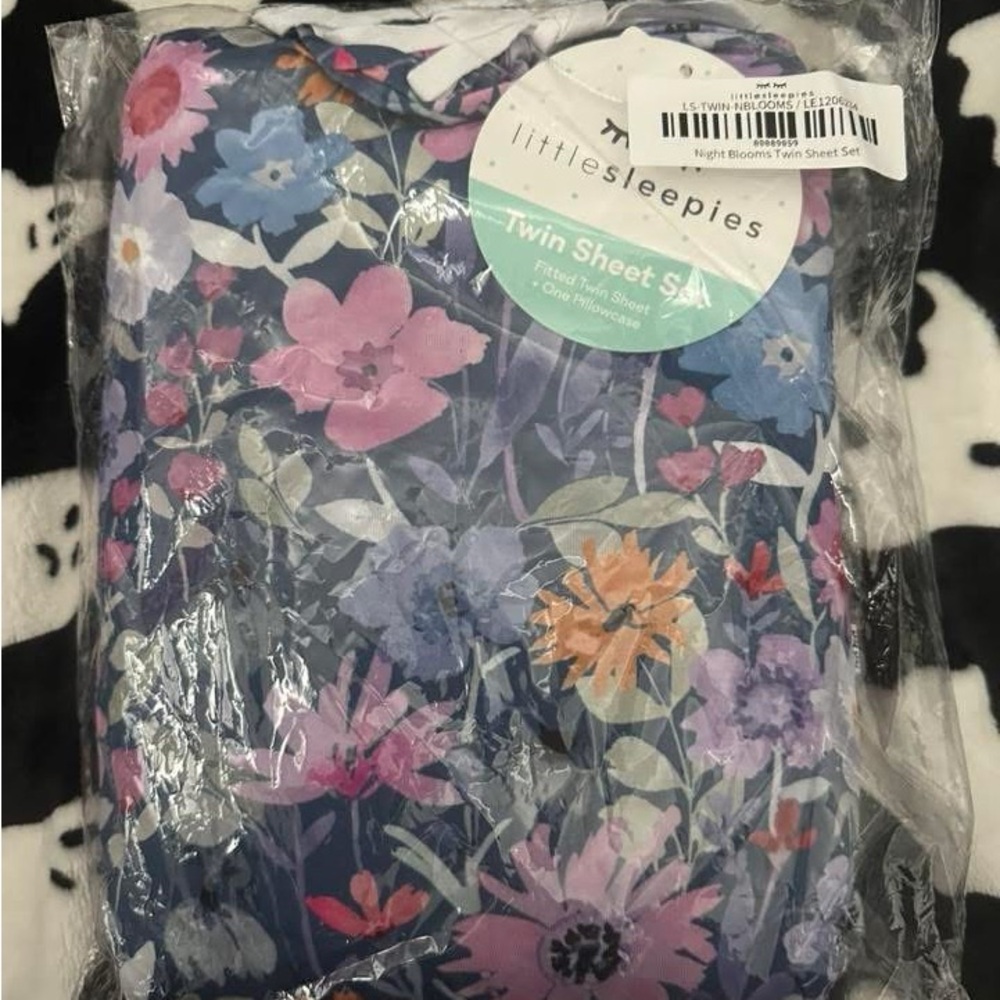 Little Sleepies Dusk Blooms Twin Sheet Set NIB